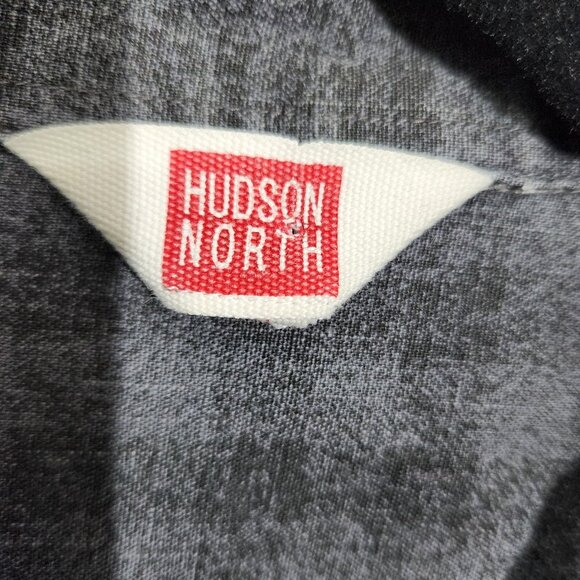 Hudson North Shirt Mens Medium Gray Long Sleeve Button Up Casual Pocket Cotton - Picture 3 of 13